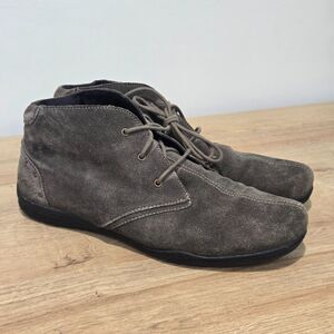 Taos Stellar Bootie Womens 10 / 41 Mocha Brown Suede Ankle Boots Lace Up‎ Shoes